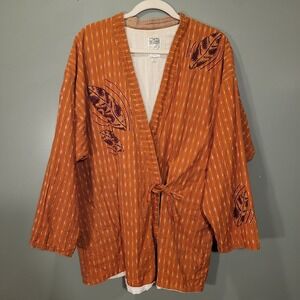 Marketplace Dignity Not Charity Cotton Reversible Kimono Batik‎ Wrap Jacket Boho